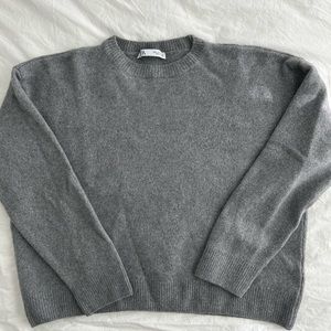 Zara women’s grey cashmere sweater